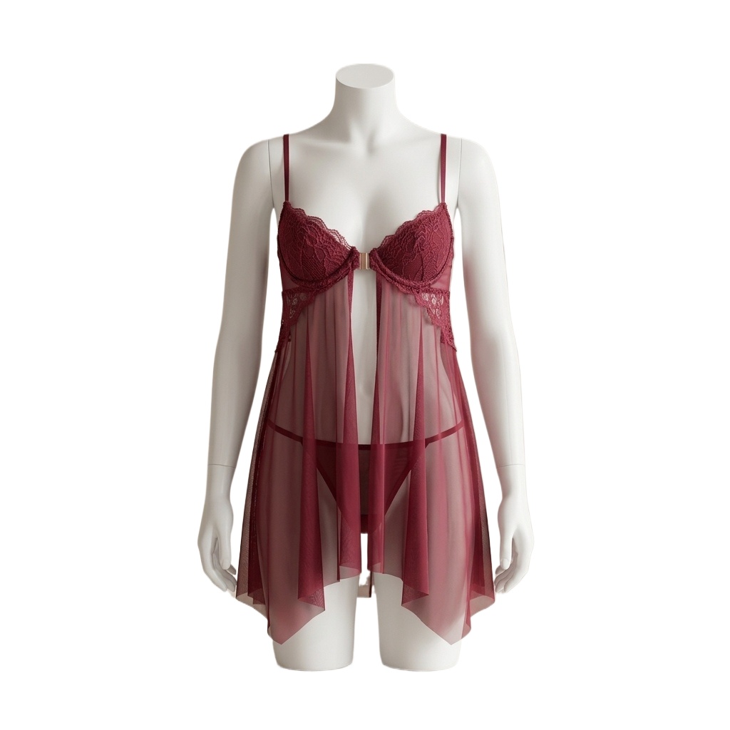 Babydoll Chemise Night - Женское кружевное белье в стиле «бэбидол»,