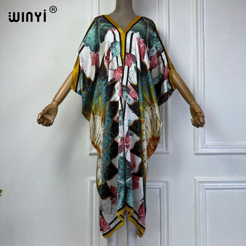 WINYI летнее Африканское плать – обзор и цена Robe Silk Women