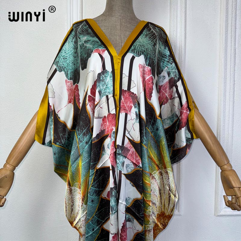 WINYI летнее Африканское плать – обзор и цена Robe Silk Women