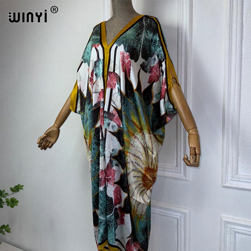 WINYI летнее Африканское плать – обзор и цена Robe Silk Women