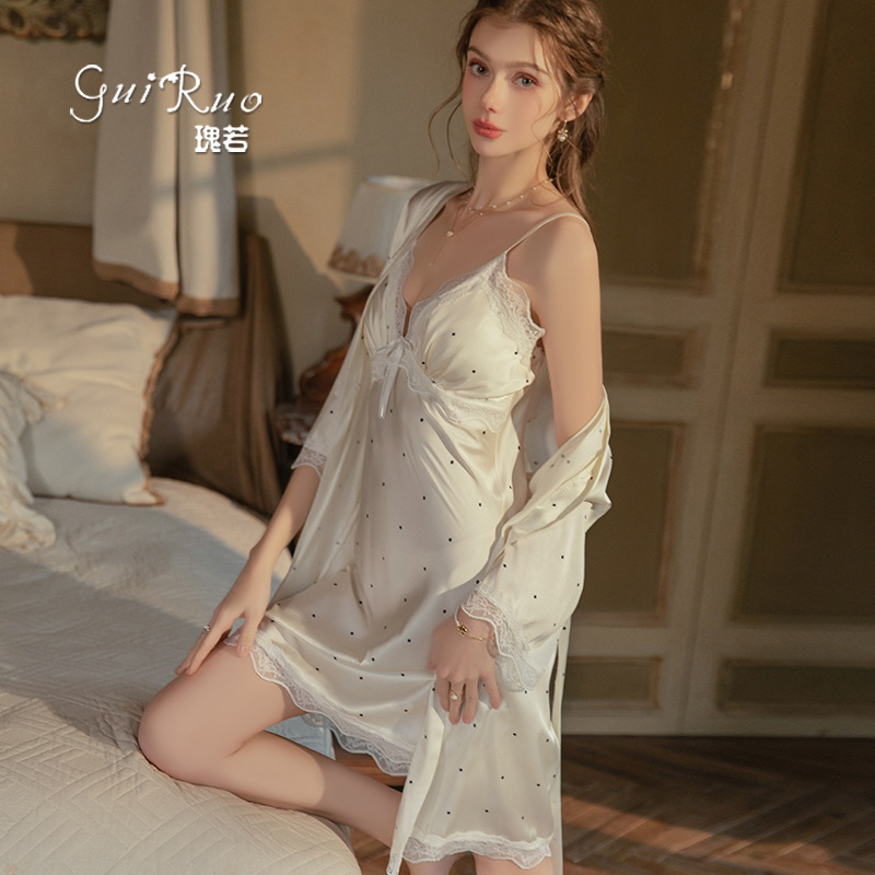 Версия: ночная сорочка на брет – обзор и цена Robe Silk Women