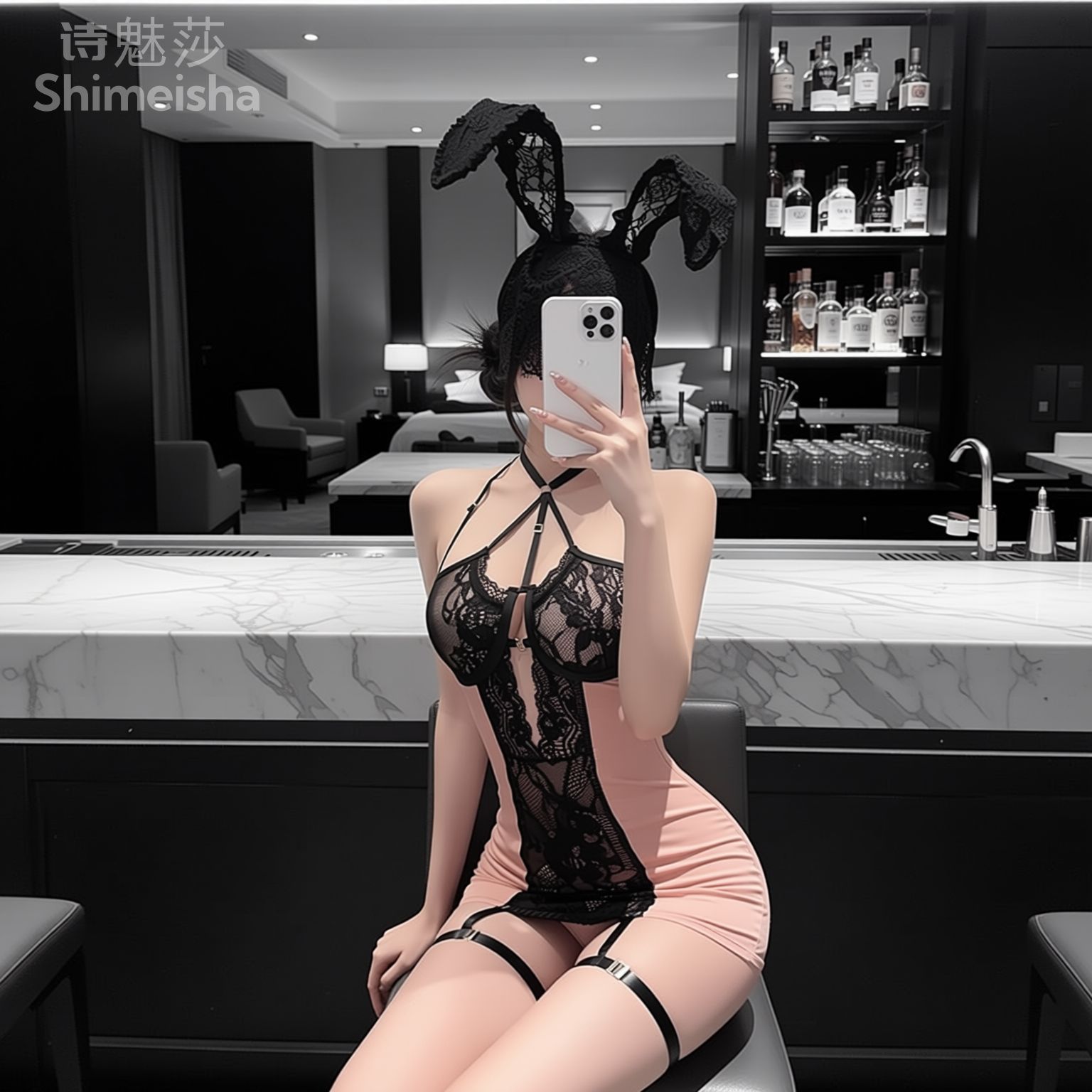 Jimiko. Розовое и черное круже – обзор и цена Lace Teddy Lingerie