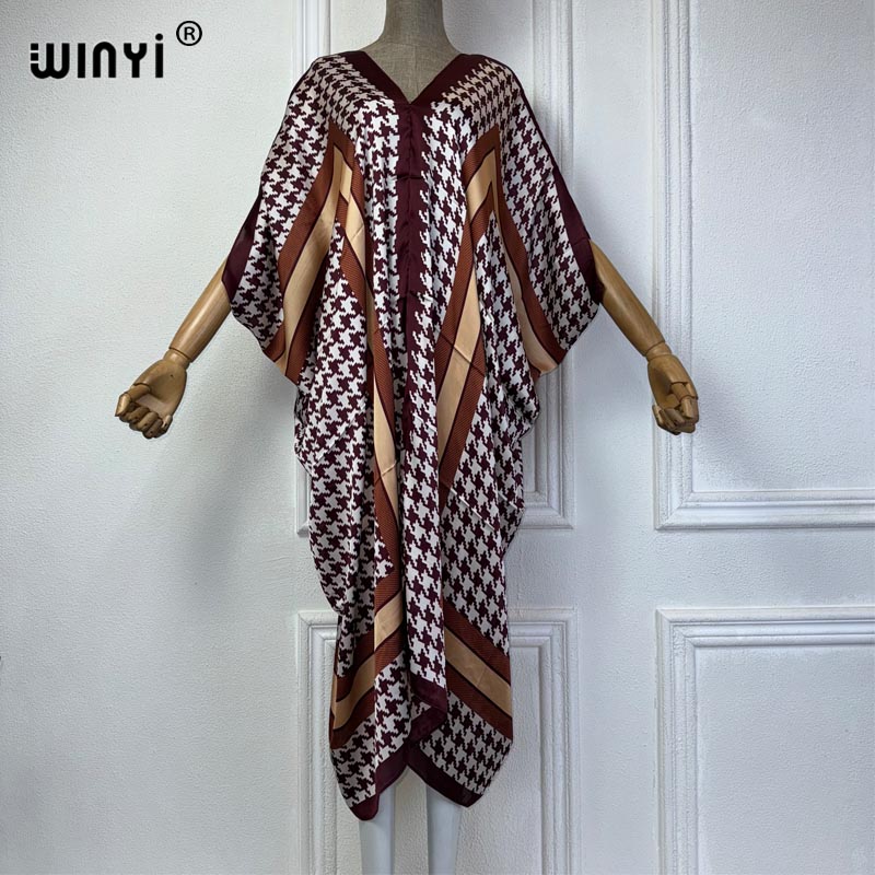 WINYI летнее Африканское плать – обзор и цена Robe Silk Women