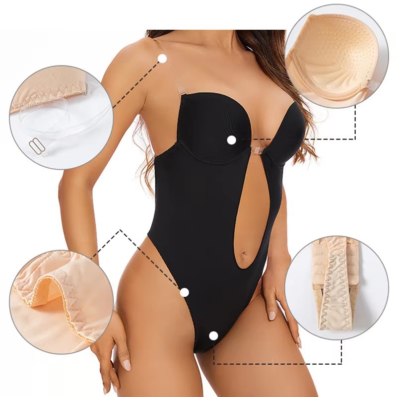 Бесшовный корсет-боди с глубок – обзор и цена Shapewear Bodysuit Firm